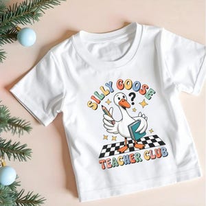 Silly Goose Teacher Club PNG: Funny Back to School Shirt Design (Digital Download