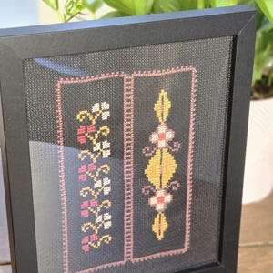 Handmade Palestinian Tatreez Embroidered Wall Art – Celebrating Cultural Heritage