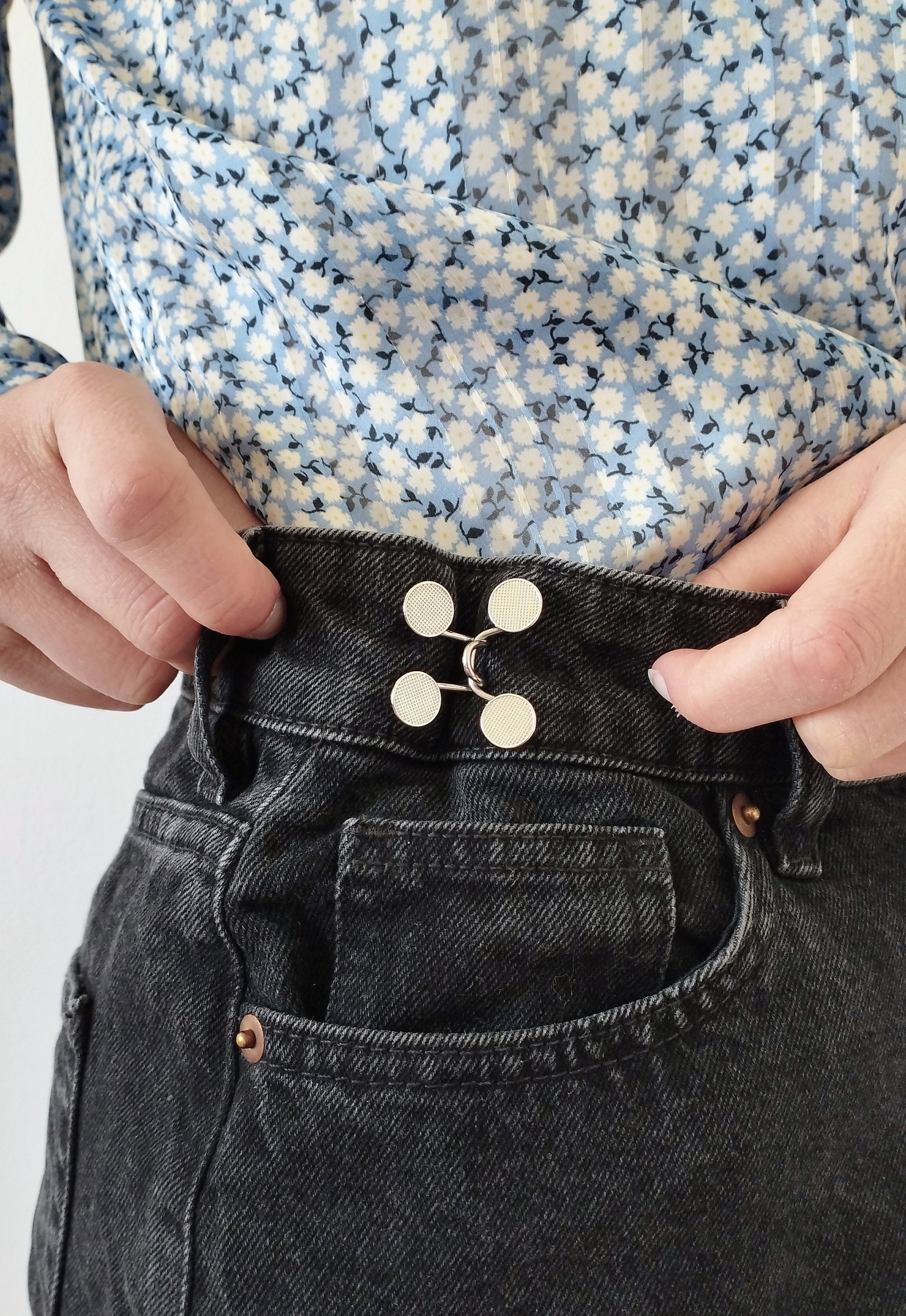 Rallonge De Taille De Pantalon, Extension De Ceinture à Crochet Réglable En  Toute Sécurité Pour Hommes Femmes Pour Pantalons Jupes 