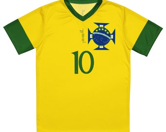 Brazil Brasil Vintage 90s Umbro Soccer Jersey - Yellow & Green