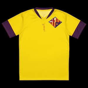 Búaid- Barcelona Club de Futbol camiseta visitante- léine caide/peile- Barcelona Club Football/Soccer Kit Away Jersey