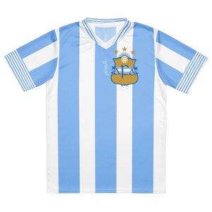 Búaid- Argentina- Camiseta Clásica de Fútbol- léine caide- Argentina National Football/Soccer Team Kit Classic Home Jersey
