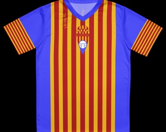 Búaid- Catalunya - samarreta de football de la selecció català- léine caide/peile- Catalonia National Football/Soccer Team Kit Home Jersey