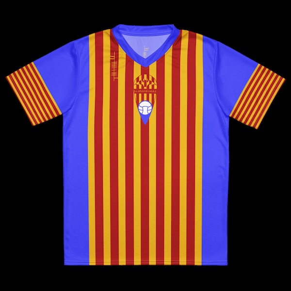 Búaid- Catalunya - samarreta de football de la selecció català- léine caide/peile- Camiseta de la equipación de la selección nacional de fútbol de Cataluña