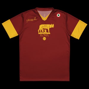 Búaid- Roma Club di Calcio- léine foirenn caide Roma- Rome Club Football/Soccer Kit Home Jersey