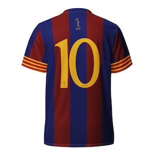 Búaid- Barcelona #10 Catalunya camiseta de futbol- léine caide/peile- Barcelona Club Football/Soccer Kit Home Jersey