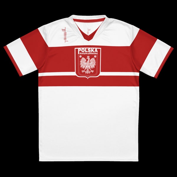 Búaid- Polska- reprezentacja Polski w piłce nożnej - koszulka domowa- léine caide- Maillot de l'équipe nationale de football/soccer de Pologne Maillot domicile