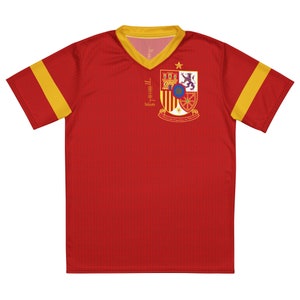 Búaid- España- camiseta de la selección española- Léine Caide Espáinne- Spain Spanish National Football/Soccer Team Kit Home Jersey