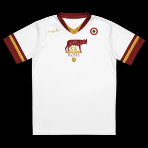 Búaid- Roma club di calcio- léine caide/peile as baile- Rome Club Football/Soccer Team Kit Away Jersey