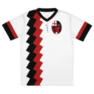 Búaid- Milano Club di Calcio- léine caide as baile- Milan Club Football/Soccer Team Kit Away Jersey