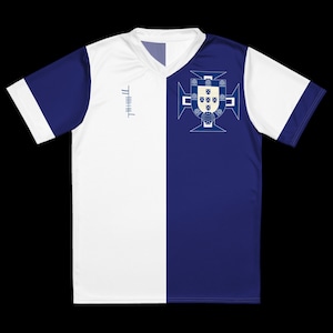 Búaid- Portugal camiseta azulejo do futebol- léine caide/peile as baile- Portuguese National Football/Soccer Team Kit Away Jersey
