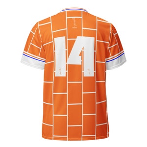 Búaid- Nederland Voetbalelftal- léine caide/peile #14 - Netherlands National Football/Soccer Team Kit Home Jersey