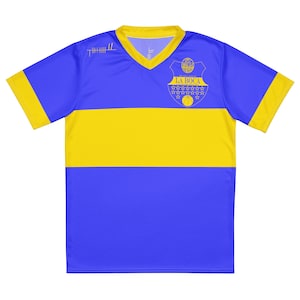 Búaid- La Boca Club de Pelota- léine caide/peile abhaile- La Boca Buenos Aires Club Football/Soccer Team Kit Home Jersey