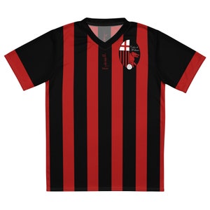 Búaid- Milano #6 Club di Calcio- léine caide abhaile- Milan Club Football/Soccer Team Kit Home Icon Jersey