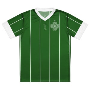 Búaid- Glaschu Ceilteach Sgioba Ball-Coise- Glesga Celtic Fitbaw Club- In Cúas Glas Foirenn Caide- Glasgow voetbalteam uittenue