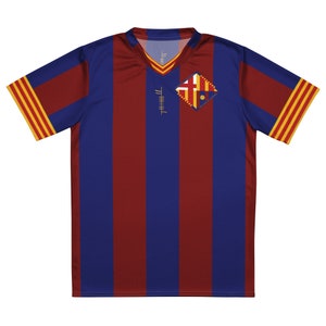 Búaid- Barcelona Catalunya camiseta de futbol- léine caide/peile- Barcelona Club Football/Soccer Kit Home Jersey