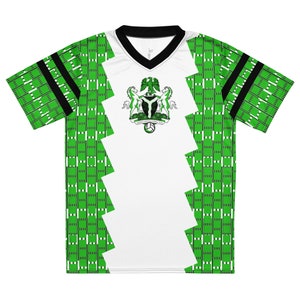 Búaid- Nigeria #10- léine caide/peile abhaile- Nigerian National Football/Soccer Team Kit Home Jersey