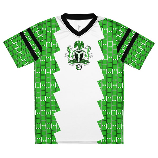 Búaid- Nigeria #10- léine caide/peile abhaile- Nigerian National Football/Soccer Team Kit Home Jersey