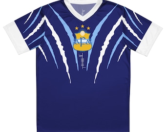 Búaid- Argentinië camiseta visitante diseño jaguarléine caide/peile as baile- Argentijns voetbal-/voetbalshirt uitshirt