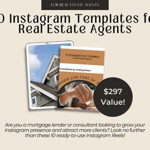 30 Instagram Templates for Real Estate Agents | Real Estate Social Media Posts Canva, Realtor Marketing, Real Estate Agent IG Content