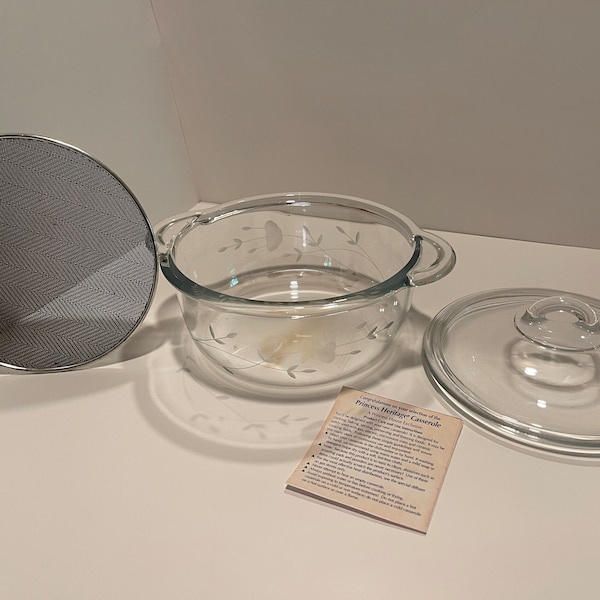 Princess House Crystal Casserole Dish Etsy