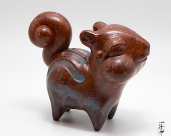 The Foodie Chipmunk - Precious Animals, handmade sculpture gift