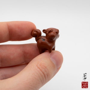 Mini chipmunk - mini sculpture, squirrel board game character