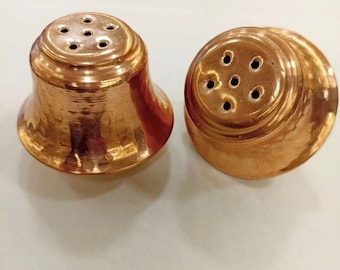 Copper Salt And Pepper Shaker, Vintage Copper Basket, Storage Container, Gift For Mom, Healthy Copper Storage