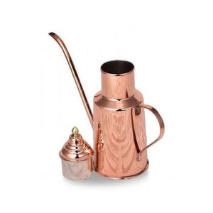 Copper Olive Oil Bottle, Oil Dropper Bottle, Pure Copper Oil Cruet, Handmade Oil Dispenser image 4