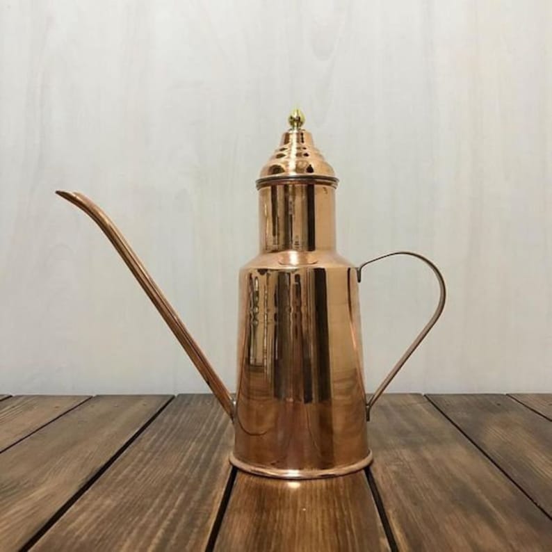 Copper Olive Oil Bottle, Oil Dropper Bottle, Pure Copper Oil Cruet, Handmade Oil Dispenser image 1