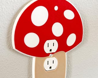 Cute Mushroom outlet cover