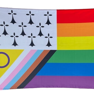 Drapeau LGBT inclusif Breton image 5