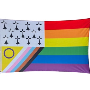 Drapeau LGBT inclusif Breton image 1