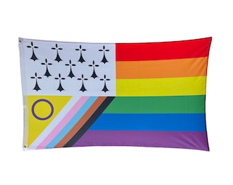 Drapeau LGBT inclusif Breton