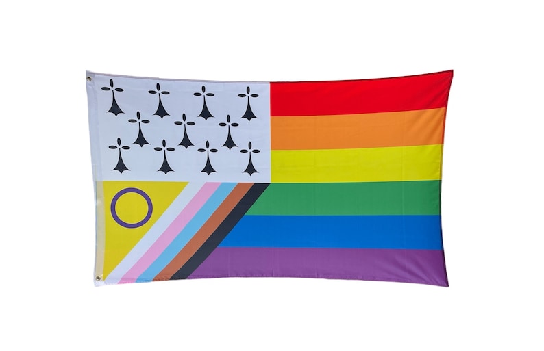 Drapeau LGBT inclusif Breton image 1