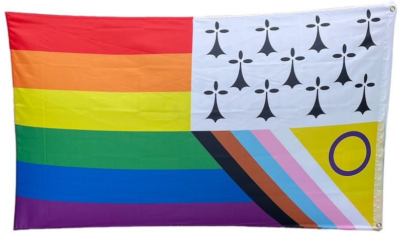 Drapeau LGBT inclusif Breton image 2