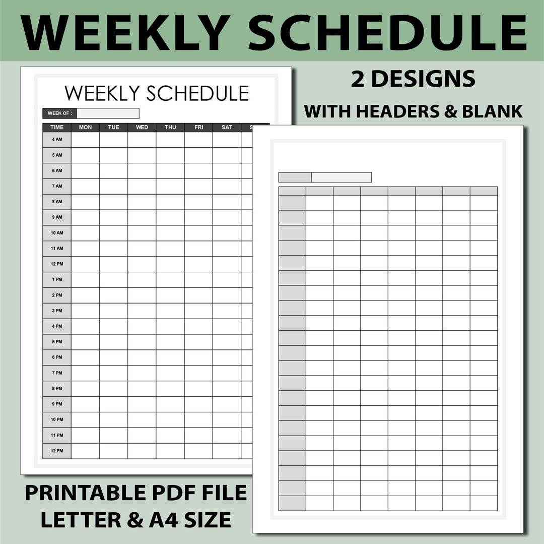 Hourly Day Planner Printable, Hourly Day Log, Hourly Day Track, Hourly
