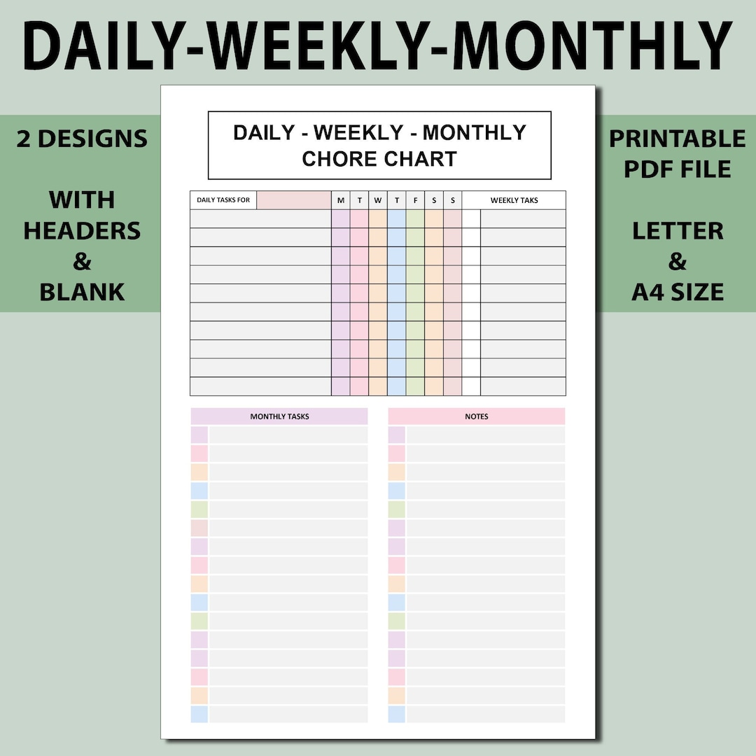 daily-weekly-monthly-chore-chart-printable-tasks-day-tasks-week-tasks-month-daily-weekly-monthly-homework-labour-planner-printable-etsy