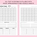 Printable Monthly Planner Editable Fillable. EXCEL Spreadsheets - Google Sheets Template. Custom ...