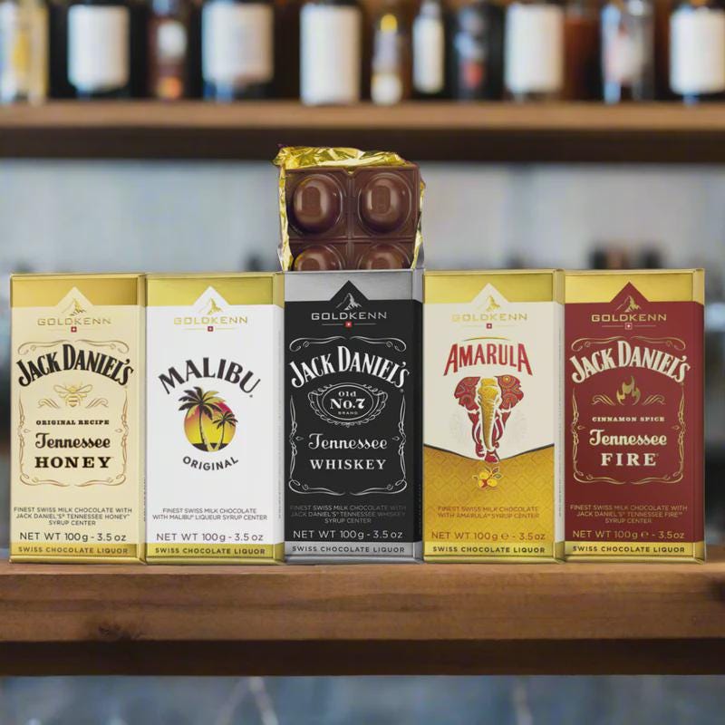 Jack Daniel's, Remy and Amarula Swiss Chocolate Set