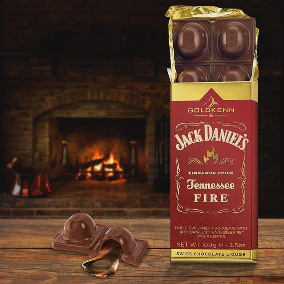 Jack Daniel's Tennessee Fire Goldkenn Genuine Swiss Chocolate Bar