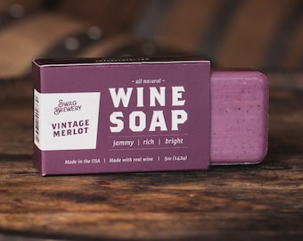 Vintage Merlot Wine Soap