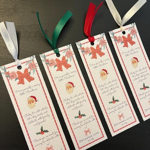 Marque-page cadeau de Noël, cadeau de fête, cadeau de fête des fêtes, marque-page personnalisé, cadeau sur mesure pour fête de bureau et travail