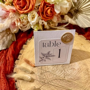 Numéro de table de mariage personnalisé, décoration de réception romantique rustique, enseignes de service de table pour mariage, numéro de service de table de papeterie