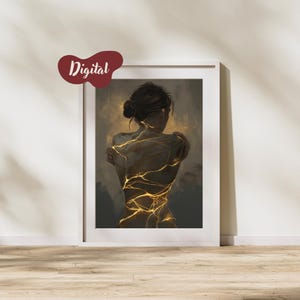 Plakat Ruination - Kintsugi inspirowany plakatem cyfrowym o super wysokiej jakości