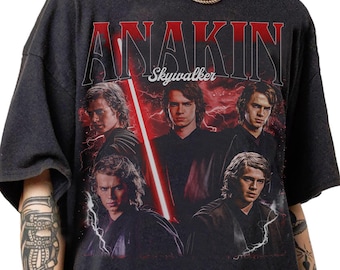 Limited Anakin Skywalker 90s Bootleg Vintage T-Shirt, Anakin Skywalker Streetwear Classic Tee, Anakin Skywalker T-Shirt For Women and Man