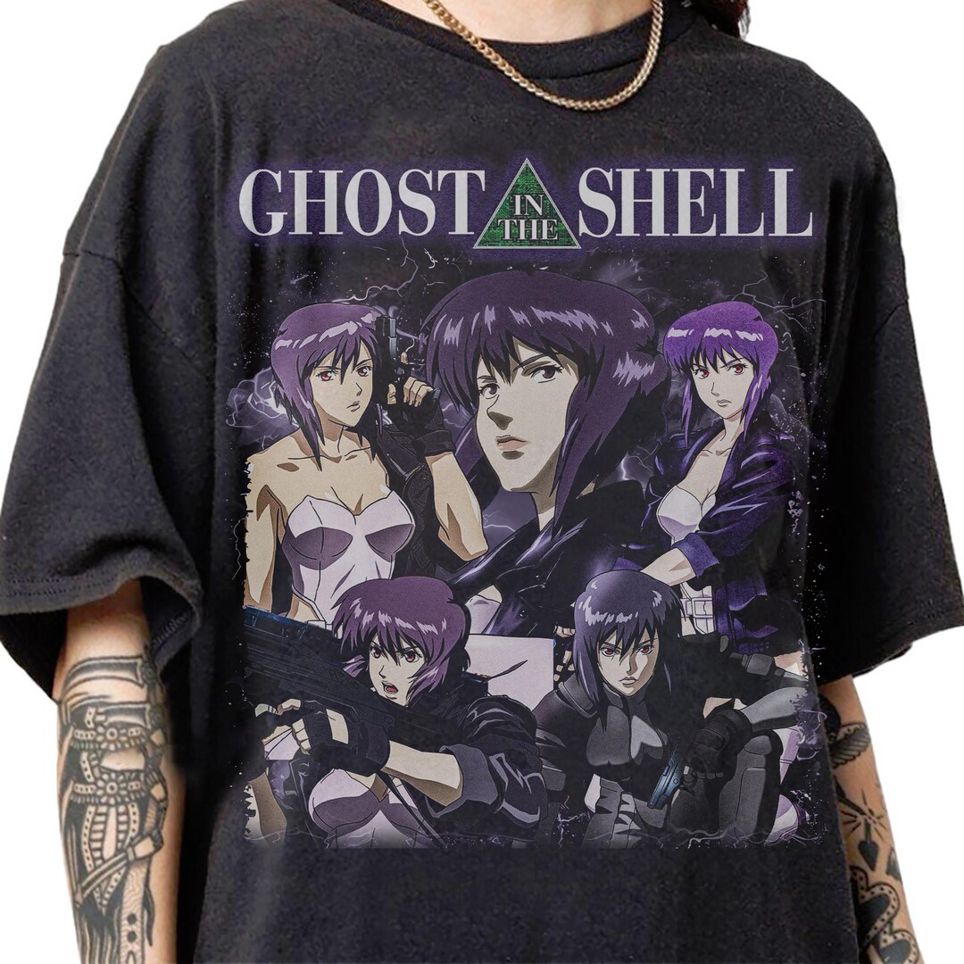 Limited Ghost in the Shell 90s Bootleg Vintage T-shirt, Retro Ghost in ...