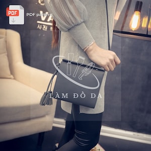 Crossbody Bag PDF Schnittmuster, Ledertasche Schnittmuster, Mini Bag Schnittmuster, PDF Schnittmuster, Leder Geldbörse, Satteltasche Schnittmuster, Handytasche Schnittmuster