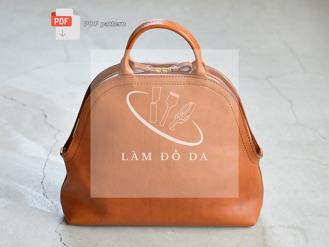 Print PatternTrippy Leather Tote Bag main image 0