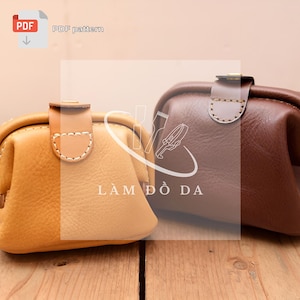Leder Geldbörse Beutel PDF Schnittmuster, Super Mini Doktortasche Schnittmuster, Geldbörse Schnittmuster, Leder Schlüsseletui, Kopfhörer Halter Beutel / keine Anleitung